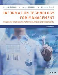 Image of Information Technology For Management : On Demand Strategies for Performance, Growth,  and Sustainability